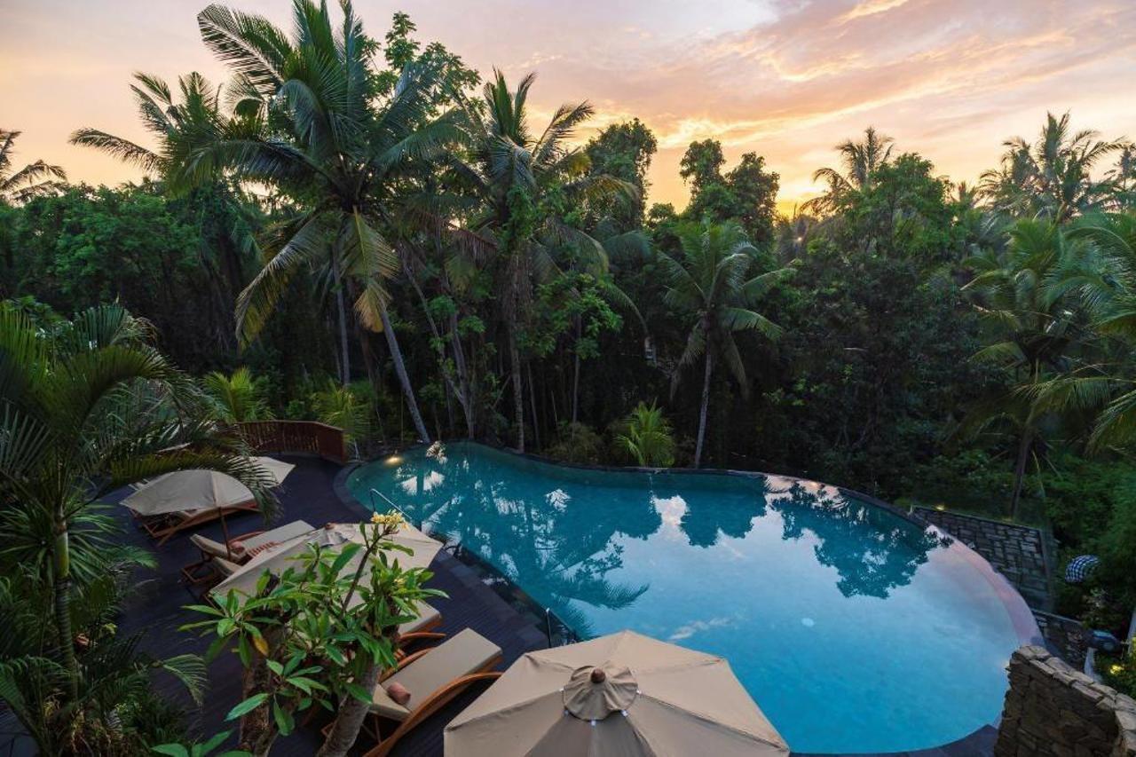 Adiwana Suweta Otel Ubud Dış mekan fotoğraf The swimming pool at the hotel